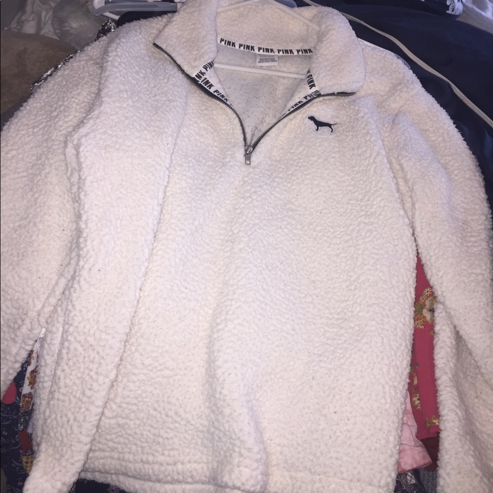 VS PINK SHERPA PULLOVER